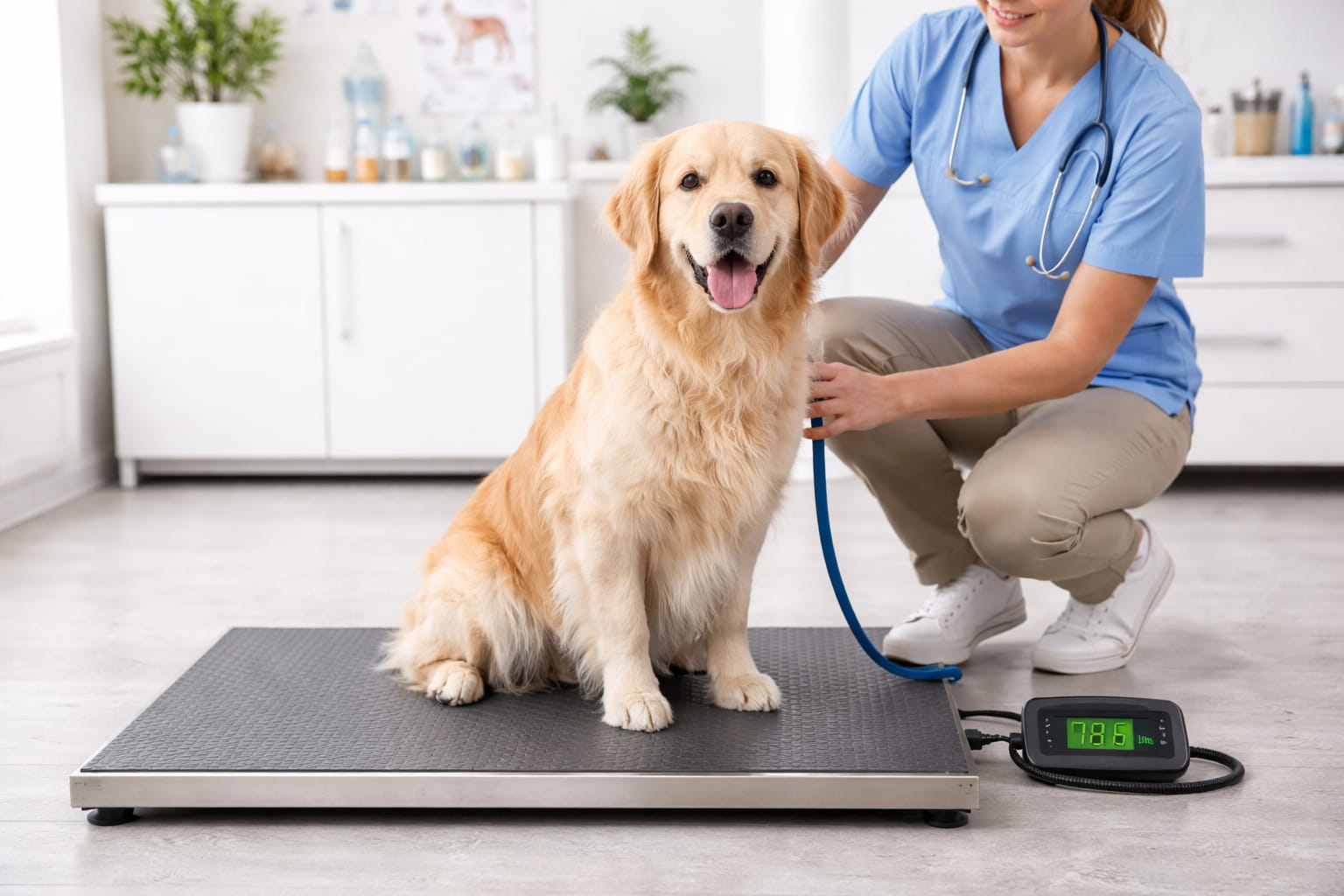 veterinary floor scale
